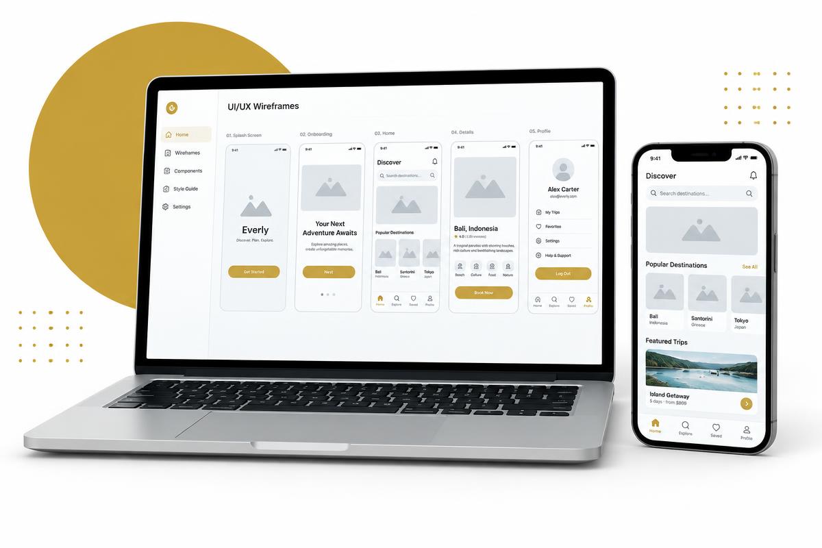 UI / UX Design services by Elestial Technology